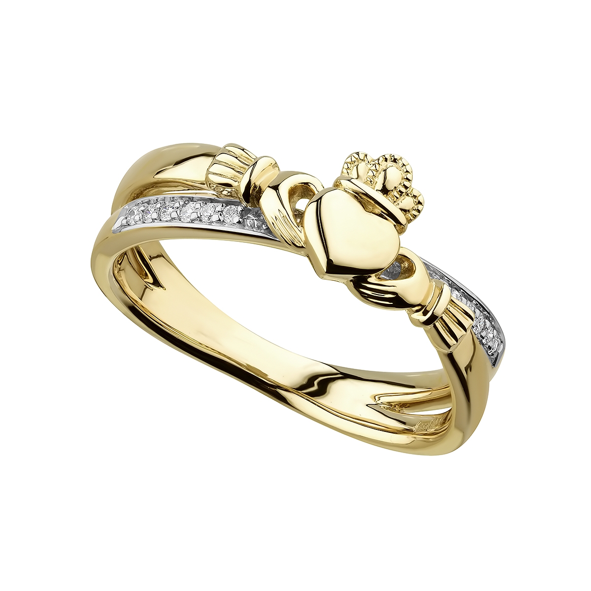 Ladies Sterling Silver ULS-6334 Claddagh Ring Ring Sizes: 4 - Walmart.com